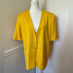 Vintage Conrad C Short sleeve Mustard Blazer